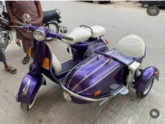 vespa  side car munna bhai vespa