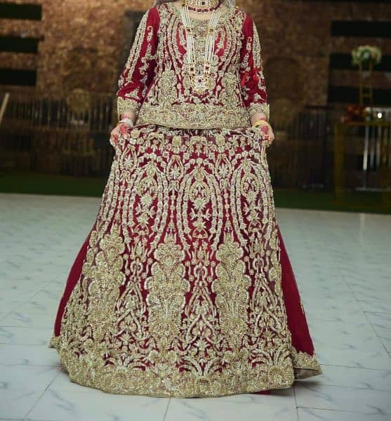 handmade bridal lehnga for sale 1