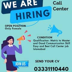 Best opportunity for Female in Call Center