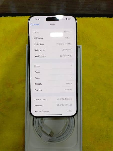 Iphone 15 pro max 256gb 1