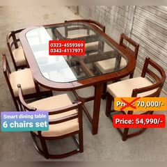 Smart dining table/round dining table/4 chair/6 chair/dining table