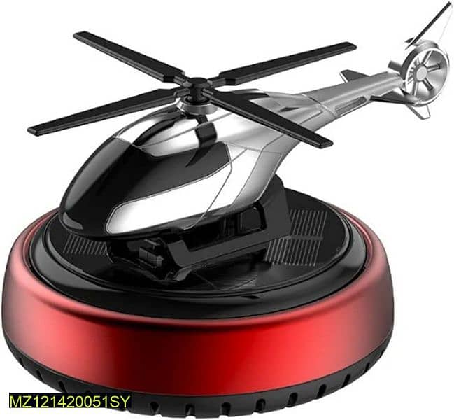 Aroma Diffuser Solar power Dashboard Helicopter with refill perfume. 0