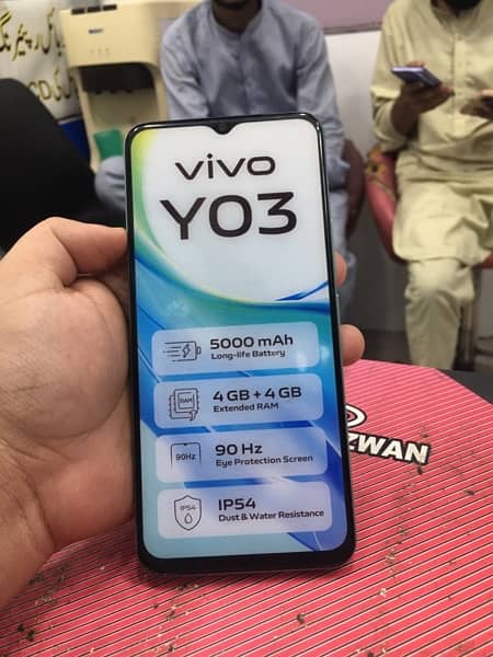 vivo y03 4/64gb available box pack non active stock all stock availab 2