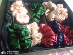 silk scrunchies