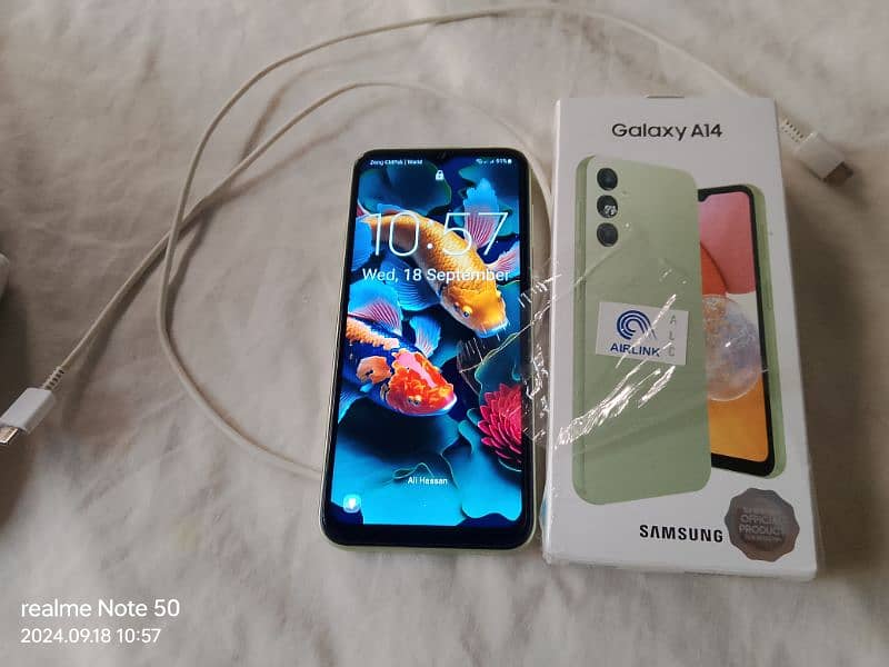 Samsung A14 6/128 green fresh color triple cameras 1