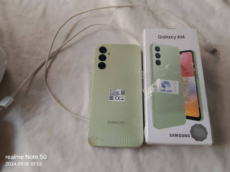 Samsung A14 6/128 green fresh color triple cameras 2