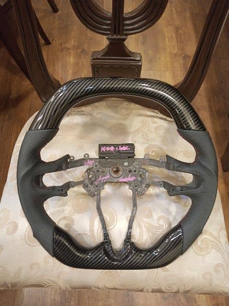 Honda city/civic reborn carbon fiber steering wheel 0