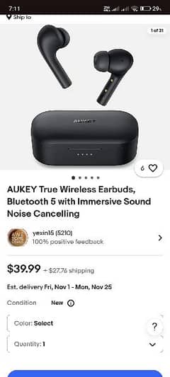 AUKEY True Wireless Earbuds