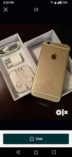 iPhone 6s 128 GB memory PTA approved 03314039830