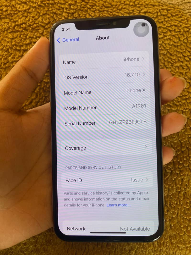 iphone X I 256gb I Country lock I Condition 9.5 6