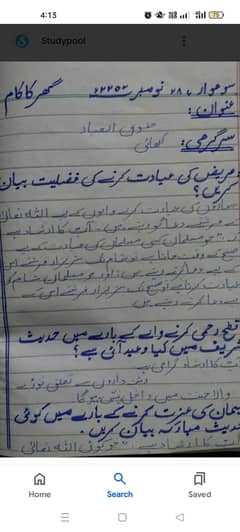 Urdu and English assignment writing work