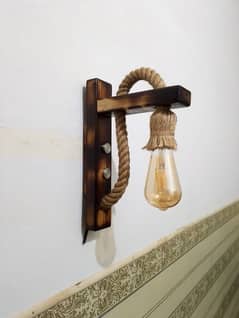 Wooden Wall Lamp.