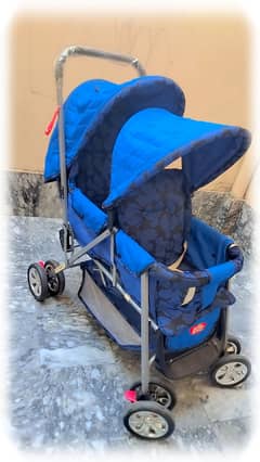 Twins baby pram stroller