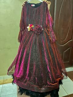 Maroon Maxi with attach kinkin