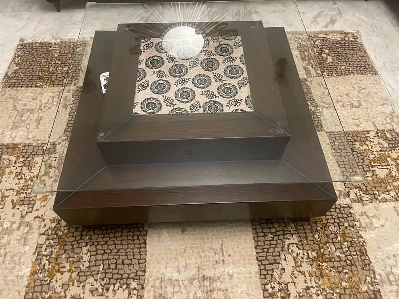 square shape wooden table with box 2