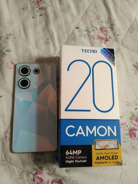 tecno camon 20 8 256 with box charger 0