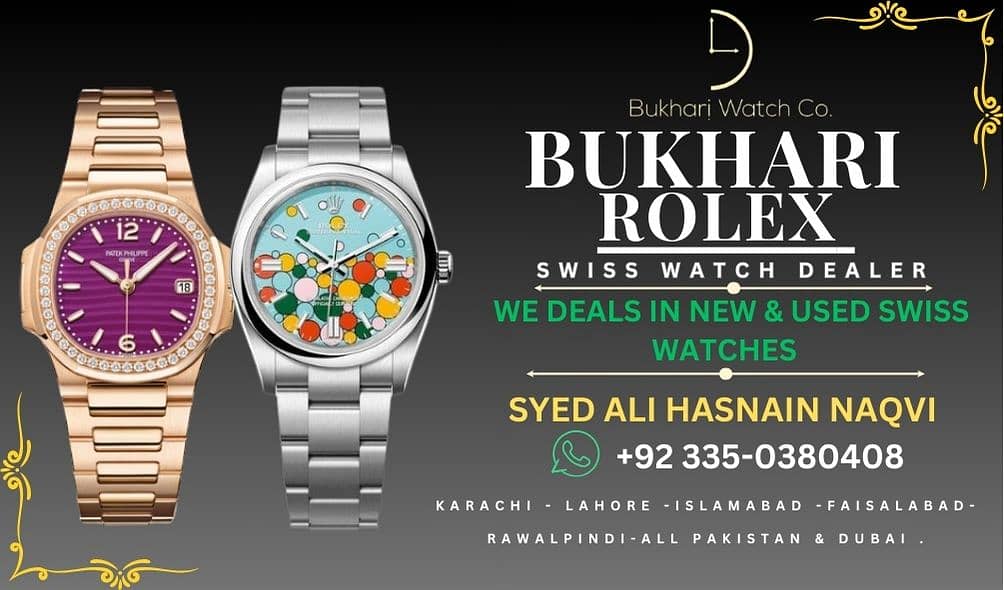 WATCH BUYER sell your watch @BUKHARI ROLEX Omega Cartier Rado tagheuer 5