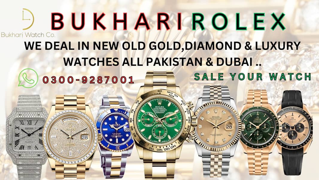 WATCH BUYER sell your watch @BUKHARI ROLEX Omega Cartier Rado tagheuer 11