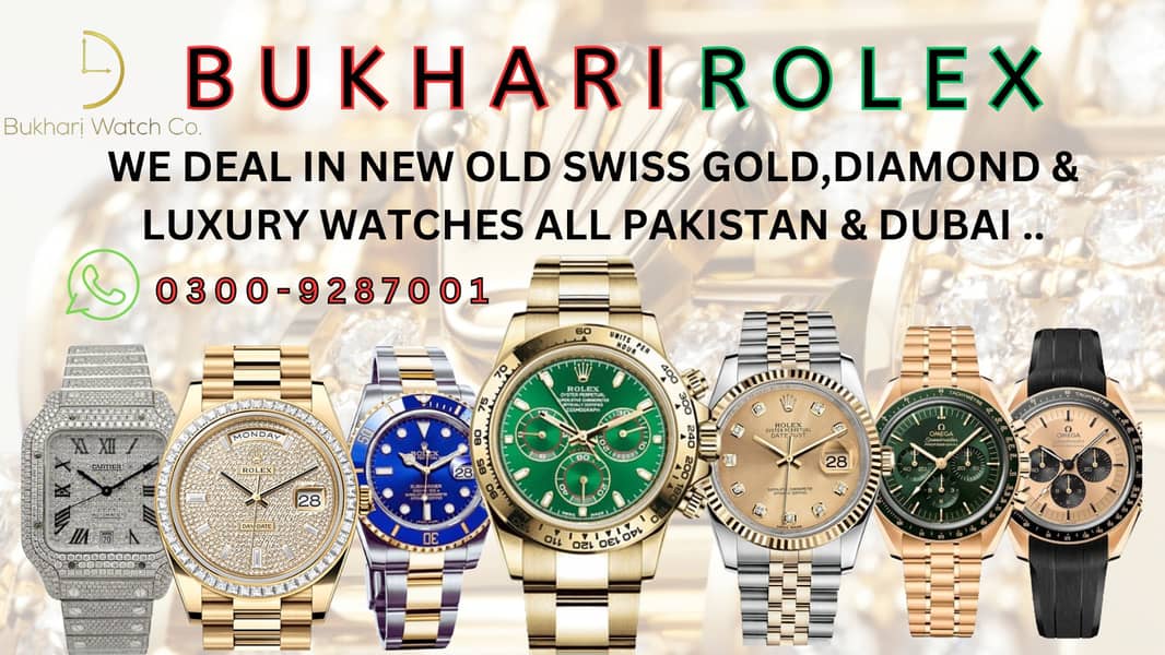 WATCH BUYER sell your watch @BUKHARI ROLEX Omega Cartier Rado tagheuer 17