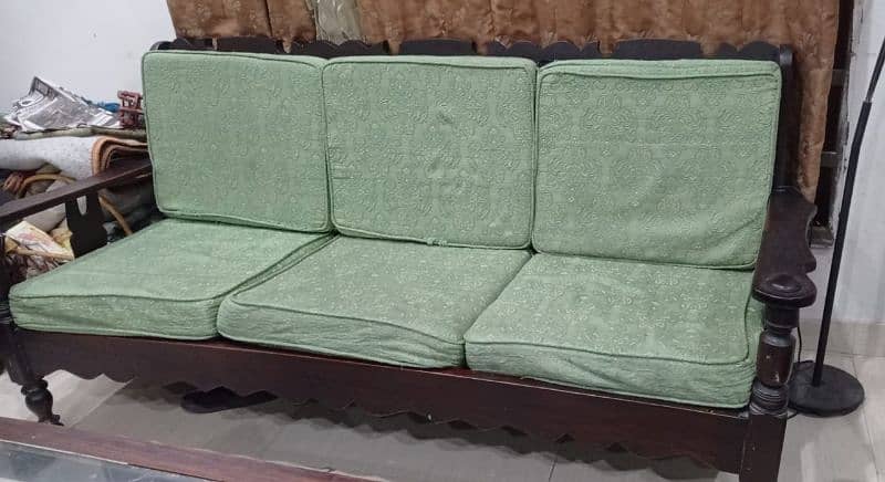 5 seater sheesham wood sofa set 3