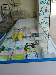 Mobile shop counter and rack