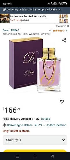 IDivia perfume for Woman's 84ml juice and 100ml bottle