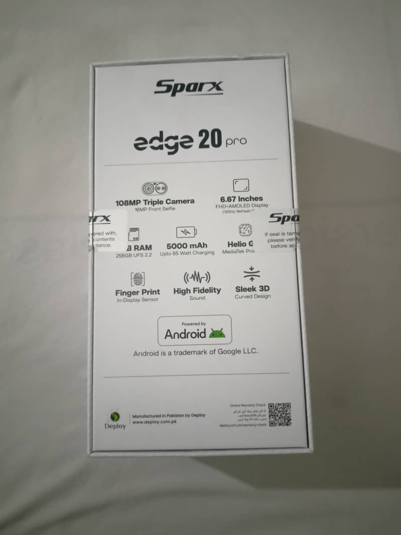 Sparx edge 20 Pro 8+8 16GB Ram 256GB 1