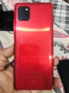 Samsung note 10 lite. red color