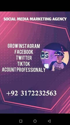 i will grow your social media acount With organic Way 0