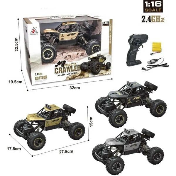 New) Remote-Control Rock Crawler Alloy Material Off-Road Rock Crawler 2