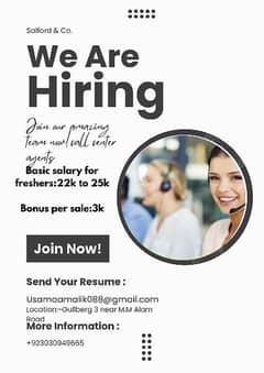 we are hiring call center representative