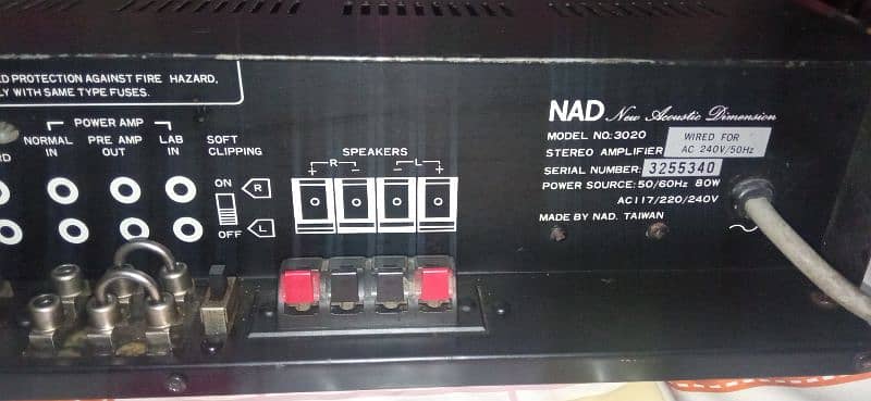 Nad 3020 Series 20 Stereo Integrated Amplifier 7