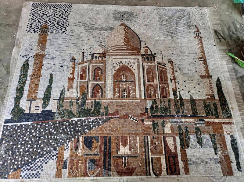 550 square feet marble mosaic 4