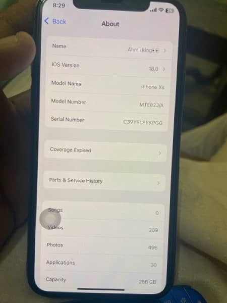 iphone xs 256 gb non pta  factory unlock ufone sim glitch 5