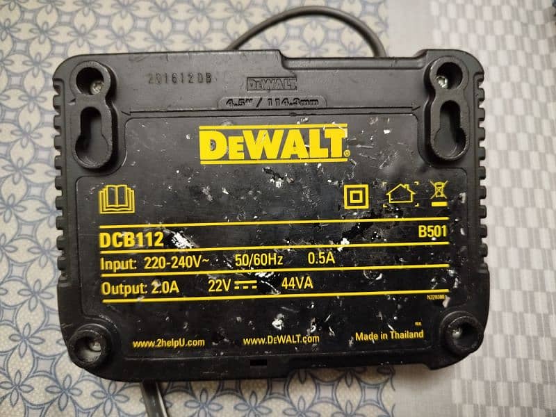 DeWalt ON original charger &  18V impact on conditions 1