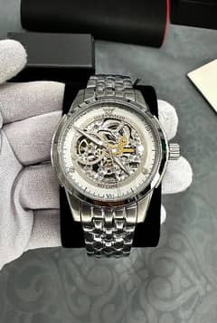 100% original Emporio Armani automatic skeleton watch for men