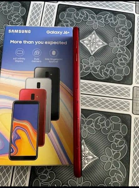 Samsung j6 puls 3 GB 32 GB with box all okay condition 10 by 9 1