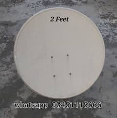 Used 6 feet 2 feet Dish Antenna & total setup Accessories. 0