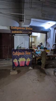 fries counter for sale with complete saman ky sath