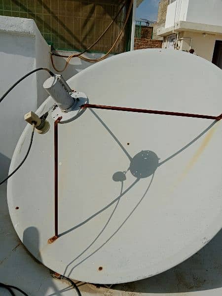 Two Dish antenna, Receiver with Lnb & cable. 1