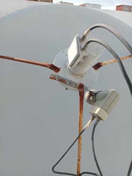 Two Dish antenna, Receiver with Lnb & cable. 2