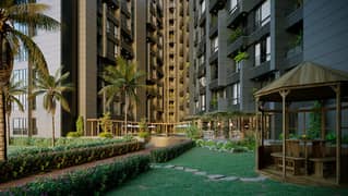 2 Bed Furnished Apartment Facing Canal on Main Sukh Chayn Gardens D Block with 45% Discount and on Installment Available