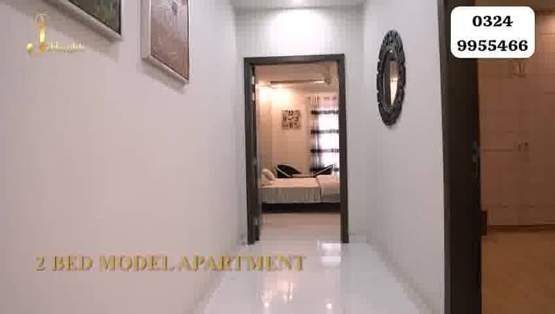 02 Bed Ready To Move Furnished Apartment 970 SQ. FT Available On Instalments For Sale 9