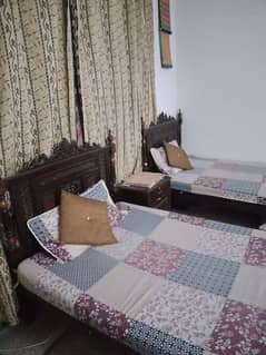 Antique two single beds 1 bed = 45K