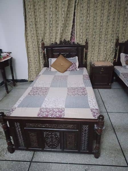 Antique two single beds 1 bed = 45K 1