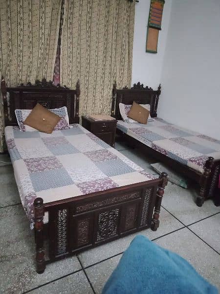 Antique two single beds 1 bed = 45K 2