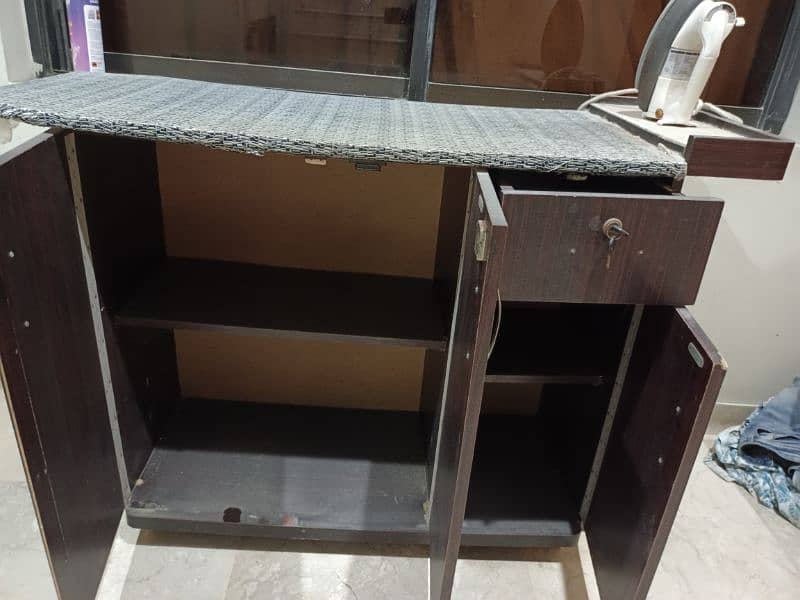 Iron stand with cupboard & Drawer 2