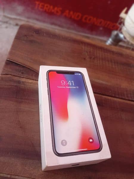 iPhone x PTA approved with box/cable 64GB 3