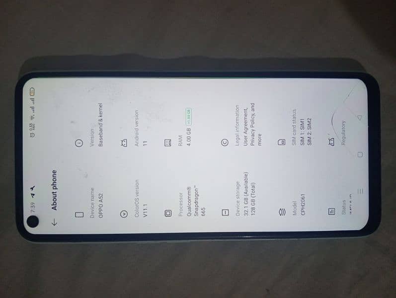 Oppo A52 condition 10/9.5 5