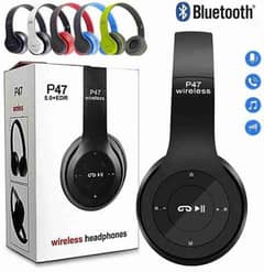 p47 wireless headphones headsets hd sound